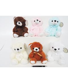 Sun Day Sun-Day PLUSZAK MIS 18CM SIEDZACY Z KOKARDKA Mīkstās rotaļlietas