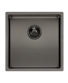 Reginox virtuves izlietne Miami (L), viena bļoda, 400x400 mm, gun metal Nerūsējoša tērauda izlietnes