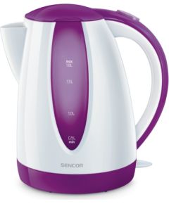Water kettle Sencor, white/violet Tējkannas (elektriskās)