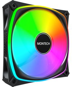 CASE FAN 120MM/AX120 PRO BLACK 3 IN 1 MONTECH Korpusu dzesēšana