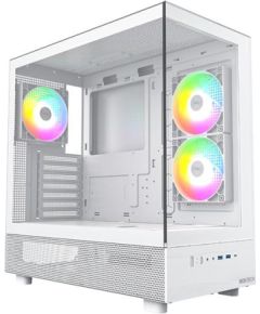 Case MONTECH XR MidiTower Not included ATX MicroATX MiniITX Colour White XR(W) Datoru korpusi