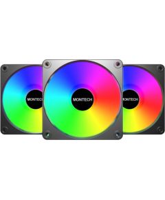 CASE FAN 120MM GF120 V2/ARGB PWM 3I1(B) MONTECH Korpusu dzesēšana