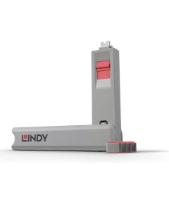 USB PORT TYPE-C BLOCKER 4PACK/PINK 40425 LINDY Сетевые кабели, провода