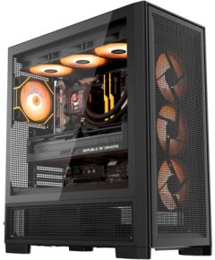DarkFlash AIRNOVA computer case (black) + 3 fans Datoru korpusi