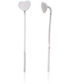 Sudraba auskari #2203832(PRh-Gr), Sudrabs 925°, rodijs (pārklājums), 0.7 gr. Klipši un citi auskari