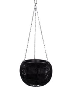 Подвесное кашпо WICKER D32xH22cm, черный Новости, мебель, дом
