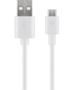 Goobay Micro USB charging and sync cable 43837 USB-A 2.0 to Micro-USB USB 2.0 male (type A) USB 2.0 micro male (type B) Data USB kabeļi