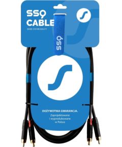 SSQ RCARCA2 SS-1432 Cable 2x RCA - 2x RCA 2 m Black Проводa