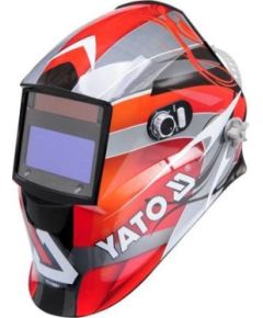 Yato YT-73921 welding mask/helmet Welding helmet with auto-darkening filter Black, Red, Silver Jaunumi -Dārzam
