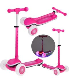 Jokomisiada Balansowa hulajnoga SCOOTER 3-kołowa KOLOROWE ŚWIATEŁKA i MUZYKA SP0812 Велосипеды