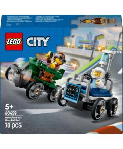 LEGO City Zestaw wyścigówek: samolot kontra łóżko szpitalne 4 szt. (60459) Jaunumi, Bērnu preces