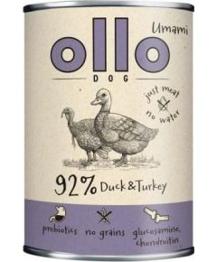 OlloUmami kaczka z indykiem 400g Suņu barība