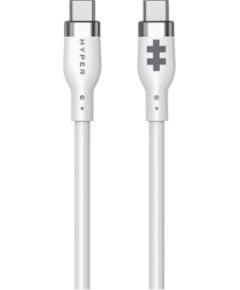Hyper 1.5m Silicone USB-C to USB-C 60W Charging Cable - White Hyper Дата USB-кабели