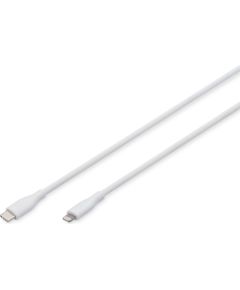 Digitus Lightning silicone connection cable, USB-C - Lightning, 1m AK-600110-010-W Дата USB-кабели