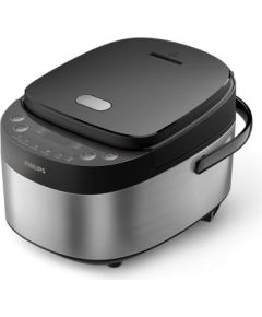 Philips Mini rice cooker HD3093/80 3000 series 600 W 0.85 L Number of programs 8 Black/Stainless Steel Крупная бытовая техника