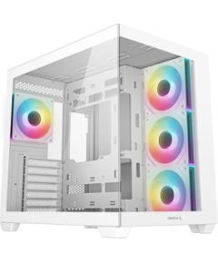 Deepcool CG530 4F WH White Mid Tower Power supply included No Корпуса