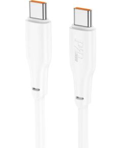 USB кабель Hoco X93 100W USB-C to USB-C 2.0m белый Дата USB-кабели