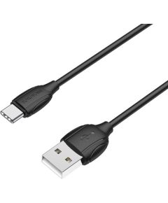 USB cable Borofone BX19 USB-A to USB-C 1.0m black Data USB kabeļi