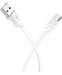 USB cable Borofone BX19 USB-A to USB-C 1.0m white Data USB kabeļi