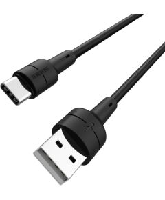 USB кабель Borofone BX30 Type-C 1m силиконовый черный Дата USB-кабели