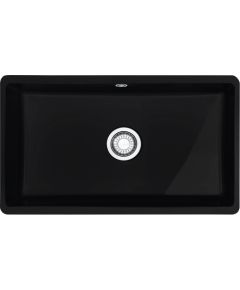 Franke Kubus KXK 110-71 3 1/2" Iebūvējama Melna Keramikas Virtuves Izlietne Jaunumi Sadz. tehnika