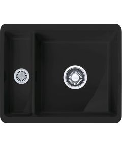 Franke Kubus KXK 160-37-12 3 1/2"BSW Iebūvējama Melna Fraceram Virtuves Izlietne Jaunumi Sadz. tehnika