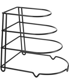 Органайзер, 25,5 × 21,5 × 27,5 см, 4-ярусная подставка для сковородок, сталь Kinghoff, KH 1582 Citi trauki