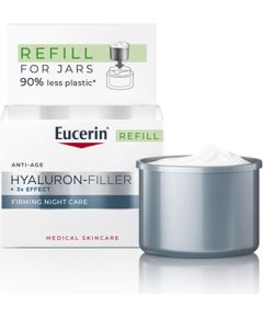 Eucerin Hyaluron-Filler+3x Effect Firming Night Care Refill - Náhradní náplň pro zpevňující noční krém 50ml Smaržas - NESAKĀRTOTS