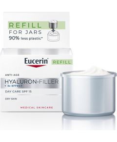 Eucerin Hyaluron-Filler+3x Effect Day Care Refill SPF 15 - Náhradní náplň pro krém pro zralou pleť 50ml Smaržas - NESAKĀRTOTS