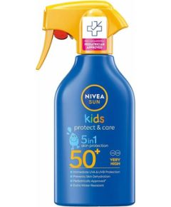 Nivea Sun Kids Protect & Care Trigger Spray SPF 50+ - Dětský spray na opalování 270ml Smaržas - NESAKĀRTOTS