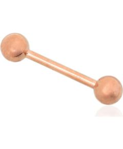 Золотой пирсинг в язык #1930011(Au-R), Красное Золото 585°, 0.96 гр. Zelta - mēlei