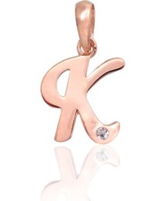 Zelta kulons #1300918(Au-R)_CZ, Sarkanais Zelts 585°, Cirkoni, 0.4 gr. Burti