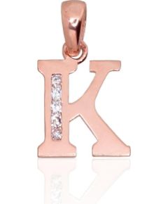 Zelta kulons #1300755(Au-R)_CZ, Sarkanais Zelts 585°, Cirkoni, 0.53 gr. Burti