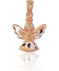 Золотой кулон #1300188(Au-R)_CZ, Красное Золото 585°, Цирконы, 0.53 гр. Sieviešu