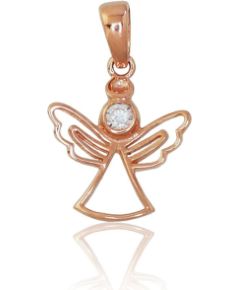 Золотой кулон #1300187(Au-R)_CZ, Красное Золото 585°, Цирконы, 0.44 гр. Sieviešu