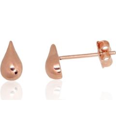 Zelta auskari-puseti #1201792(Au-R), Sarkanais Zelts 585°, 0.52 gr. Puseti klasiskie