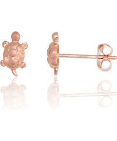 Zelta auskari-puseti #1201791(Au-R), Sarkanais Zelts 585°, 0.51 gr. Puseti klasiskie