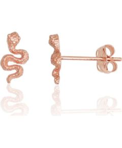 Zelta auskari-puseti #1201790(Au-R), Sarkanais Zelts 585°, 0.42 gr. Puseti klasiskie