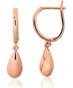 Zelta auskari ar 'angļu' slēdzēju #1201579(Au-R), Sarkanais Zelts 585°, 1.66 gr. Zelta auskari ar "angļu" slēdzēju