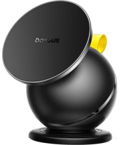 Baseus Magnētiskais stiprinājums viedtālruņiem uz automašīnas paneļa PrimeTrip VC1 Air, melns Telefonu Turētāji Auto Velo Moto