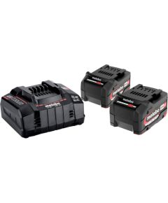 Piederumu komplekts Metabo 18 V; 2x5,2 Ah  akum. Akumulatori