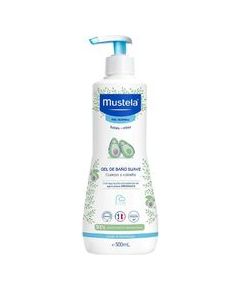 Mustela Bébé Gentle Bath Gel - Tělový a vlasový mycí gel pro děti 500ml Smaržas - NESAKĀRTOTS