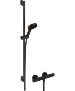 Hansgrohe dušas termostats Ecostat Fine ar Pulsify Select S 105 3jet Relaxation EcoSmart, matēts melns Dušas un komplekti