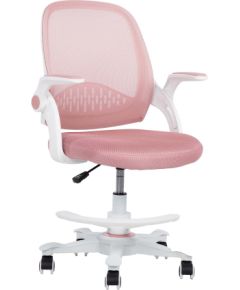 Bērnu rakstāmgalda krēsls EMMY ar kāju balstu, rozā Jaunumi -Dārzam