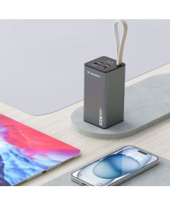 Wozinsky   Powerbank Wozinsky K65+ 65W 30000mAh 2x USB-C, 1x USB-A 65W - black Power Banks