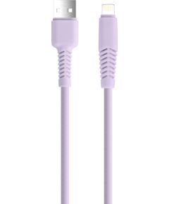 Setty kabelis USB - Lightning |1,5 m| 2,1A| KSA-L-1.529 violēts Data USB kabeļi