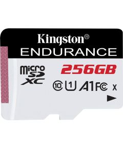 KINGSTON 256GB MICROSDXC ENDURANCE 95R/45W C10 A1 UHS-I CARD ONLY Atmiņas kartes micro SD SDHC