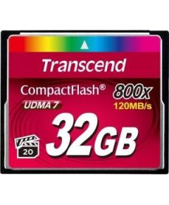 TRANSCEND Premium CompactFlash 32GB Atmiņas kartes micro SD SDHC