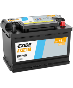 Exide Excell EB740 12V 74Ah 680A 278x175x190 EB740 Akumulatori
