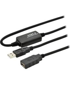 Digitus Active USB 2.0 Repeater/Extension Cable DA-73100-1 USB 2.0 USB A (Male) USB A (Female) Data USB kabeļi